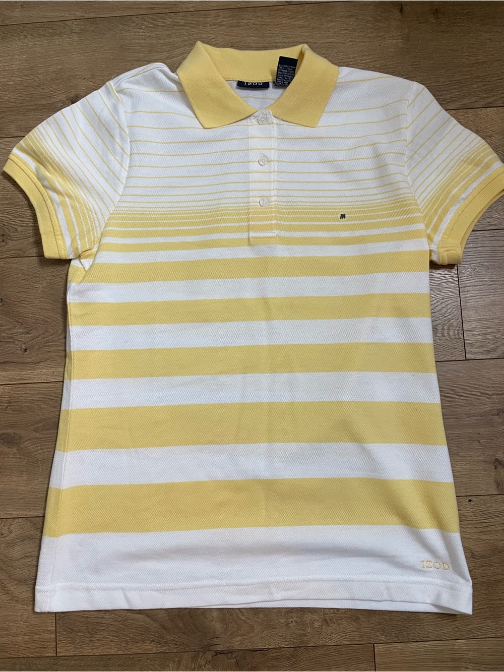 IZOD Women's Striped Polo Shirt - Size M - Picture 7 of 11
